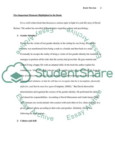 As Nature Made Him: The Boy Who Was Raised as a Girl