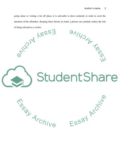 Factors of Selecting a Target for a Crime