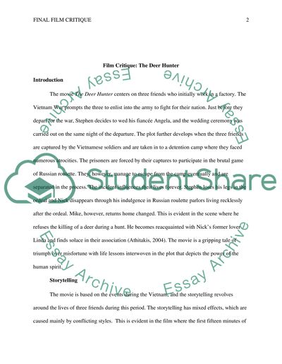 The Movie The Deer Hunter