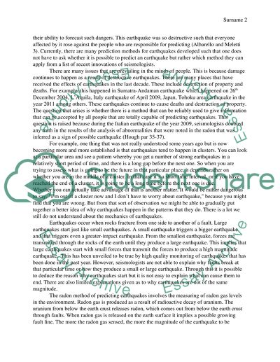 Earthquakes and Earthquake Predictions