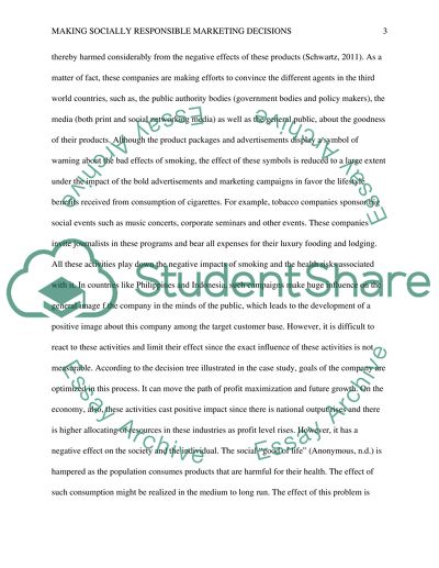Ethical and Social Responsibility Implications - Tobacco Companies
