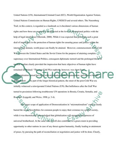 The Place of Justice in Peace