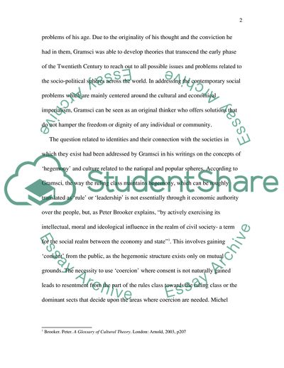 Antonio Gramscis Theories and Solutions to the Problems of Contemporary Society