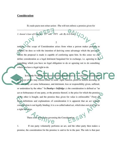 Law of Contract: Case Law