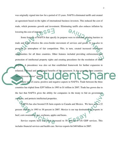 NAFTA: United States, Canada and Mexico Trading Together