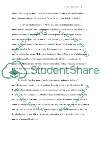 Definition of Power in Literary Masterpieces