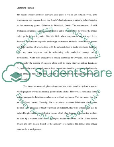 Physical and Hormonal Changes of the Body