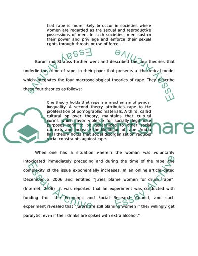 Does the Law Protect a Raped Drunk Woman