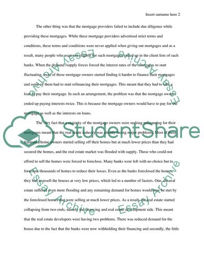 The US Real Estate Bubble