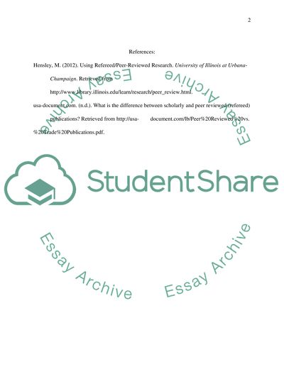 Difference between peer reviewed journal article and a research report of an organization
