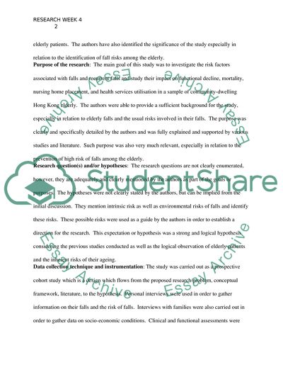 Fall-Related Injuries in Community-Dwelling Elderly Persons