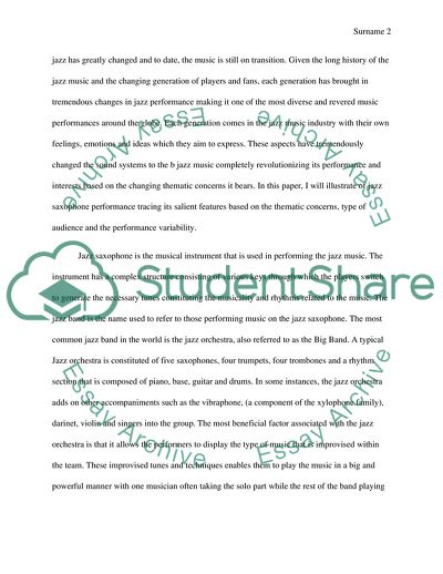 Neil Carson Jazz Saxophone Performance