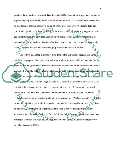 Interview with an International Student