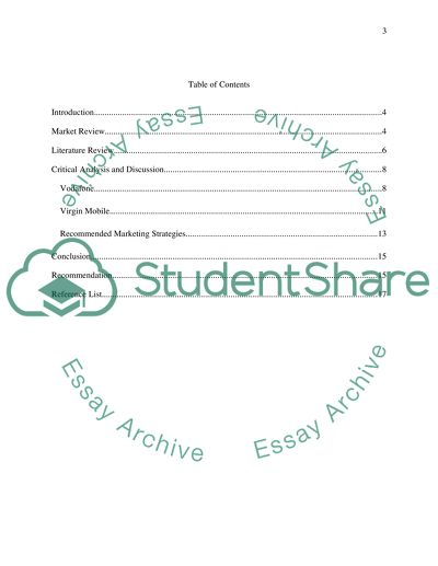 Integrated Marketing Communications Mix Strategy for Mobile Services Providers: Vodafone vs Virgin