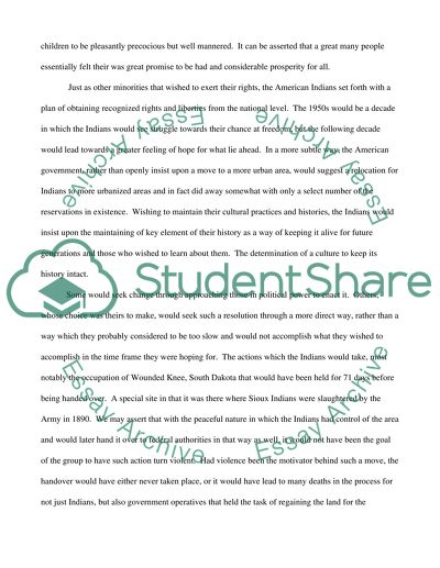 1950s- & American Indian