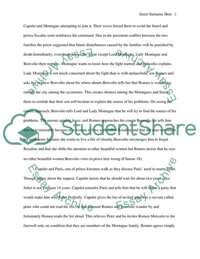 Full summary for the play romeo and juliet by william Shakespeare