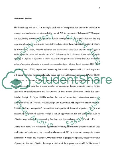 Accounting Information System in Companies in Australia