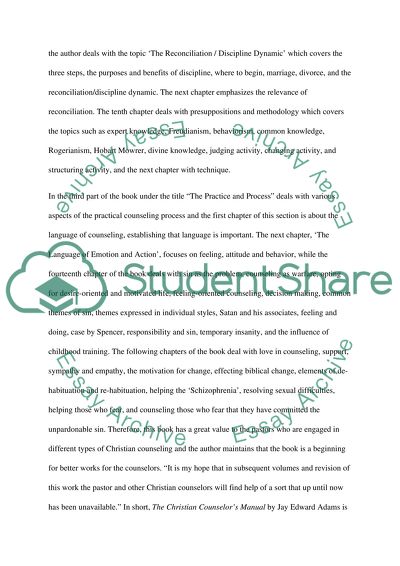 Christian counseling essay 06 image