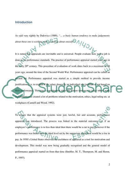 A Study of Effectiveness of Performance Related Pay in National Health Service