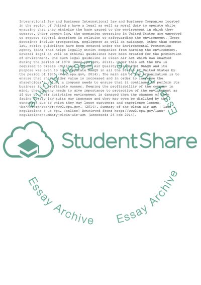 Phase 2 - International Law and Business