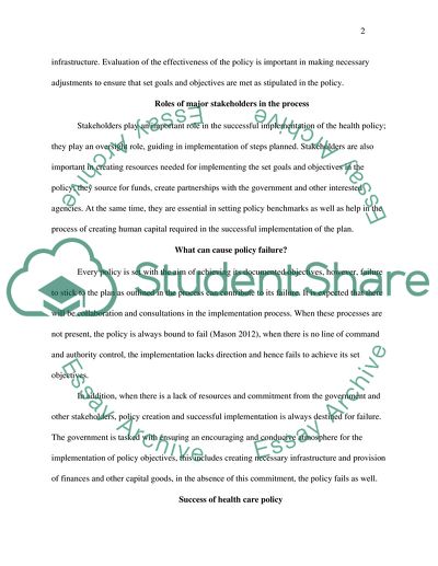 How to Create a Successful Healthcare Policy and Get It Implemented