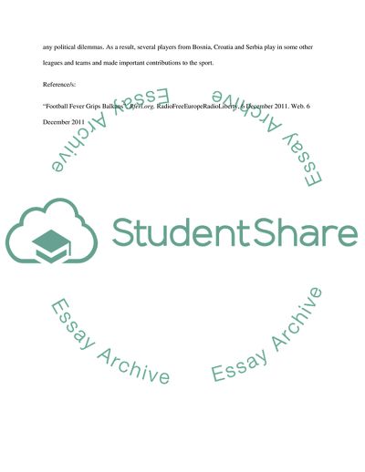 Football Fever Grips Balkans