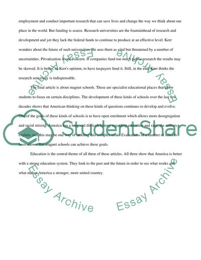 Education in America