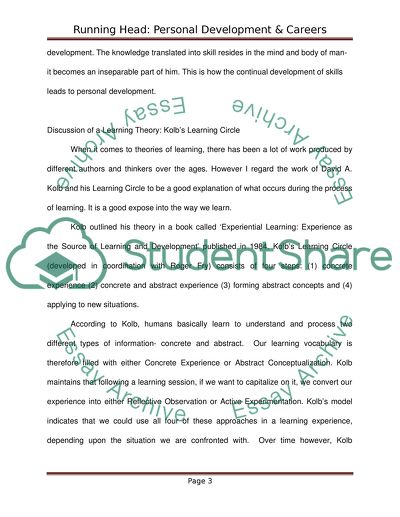 Personal Development and Careers