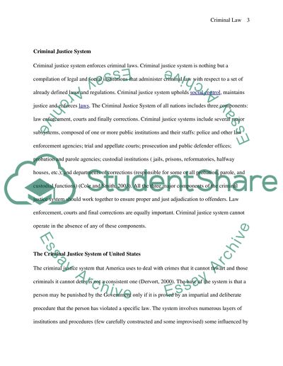 Criminal Law and Common Law defenses