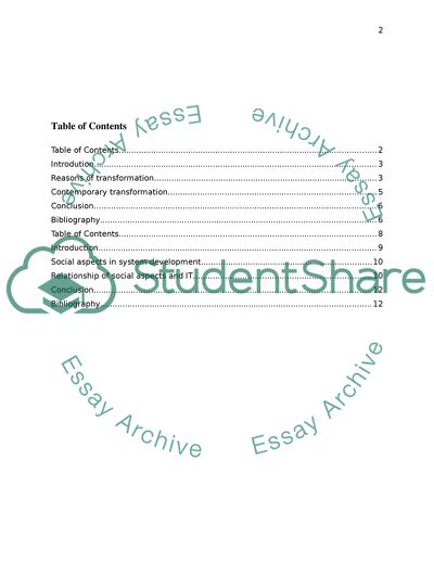 The Traditional Approach Regarding the System Development