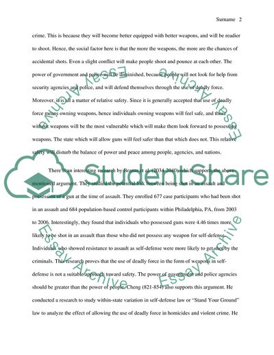 The Stand Your Ground Law