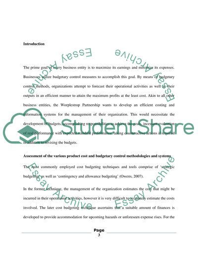 Worplestrop Case Study