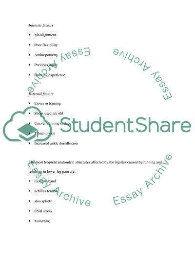 Etiology and Management of Lower Leg Pain