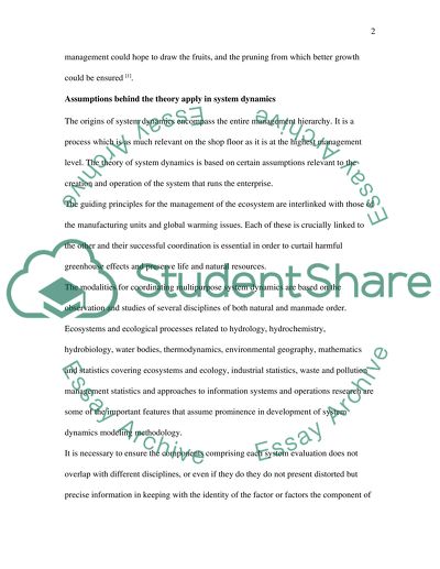 System Dynamic Modeling Methodology