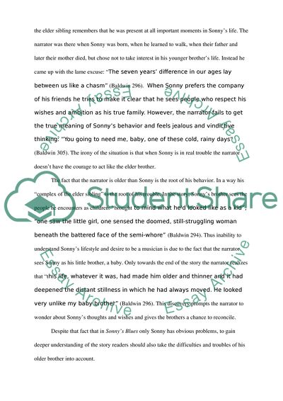 Sonnys Blues The Troubled Elder Brother