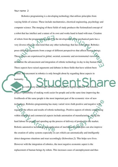 Robotics Programming Project