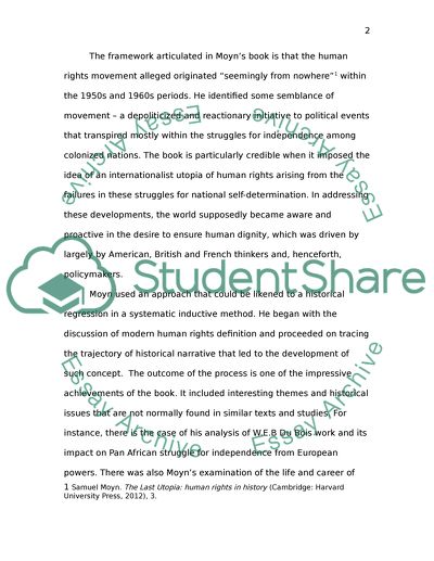 Proffesional Book Review of The Last Utopia: Human Rights in History