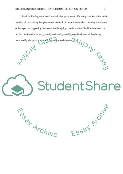 French and Industrial revolutions effect on Europe