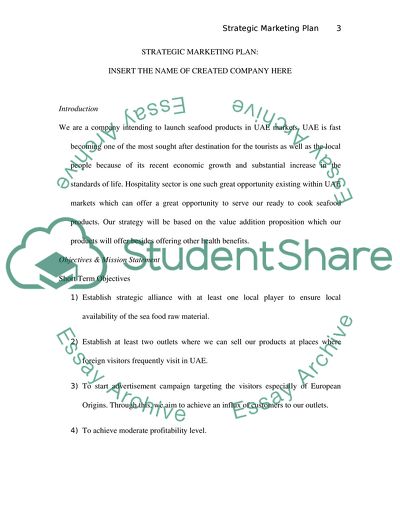 Strategic Marketing Plan