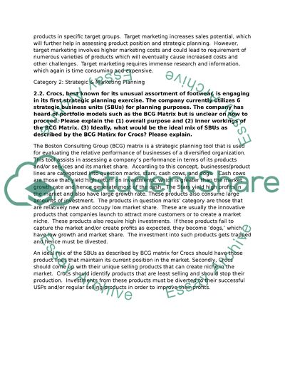 Marketing Management - MBA and SBU