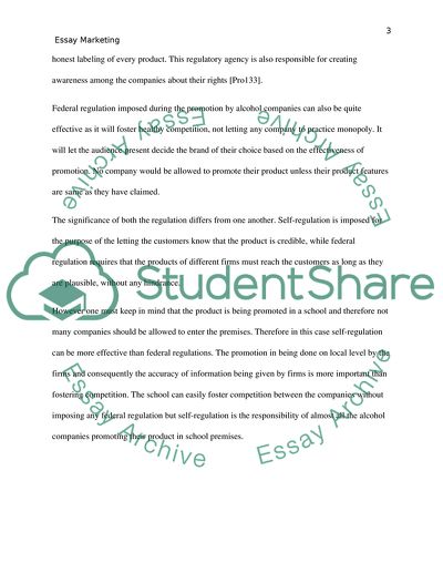 Regulation of Advertising and Promotion