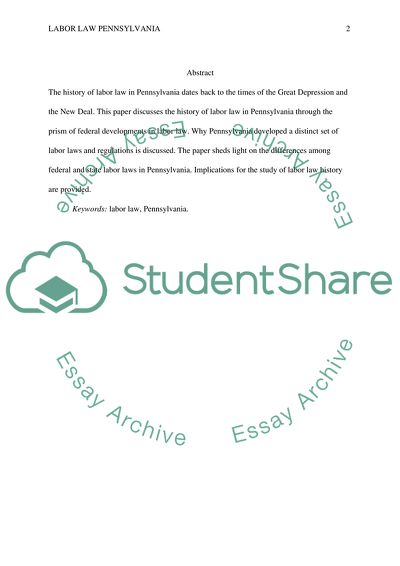 Labor Law Pennsylvania