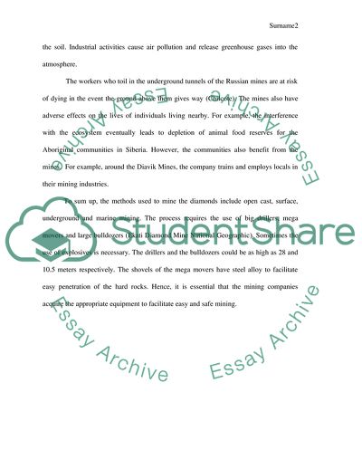 Diamond Mining in Russia and Canada