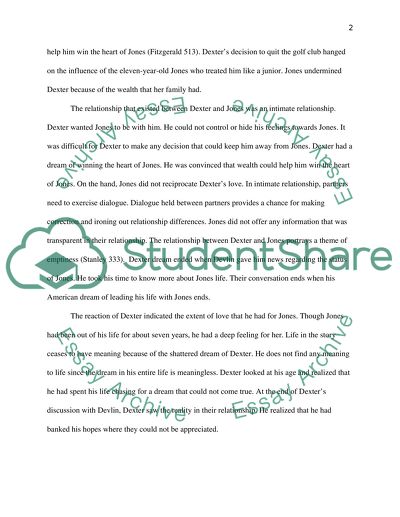 Relationship Between the Characters in Winter Dreams by F. Scott Fitzgerald