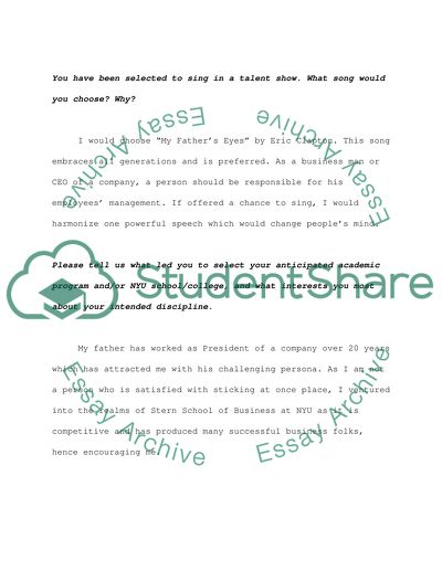 What Led You to Select Your Anticipated Academic Program