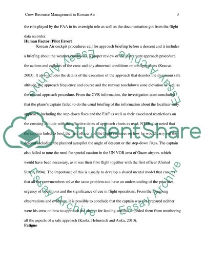 Crew Resource Management in Korean Air