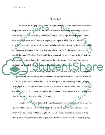 Solution to Skills Gap