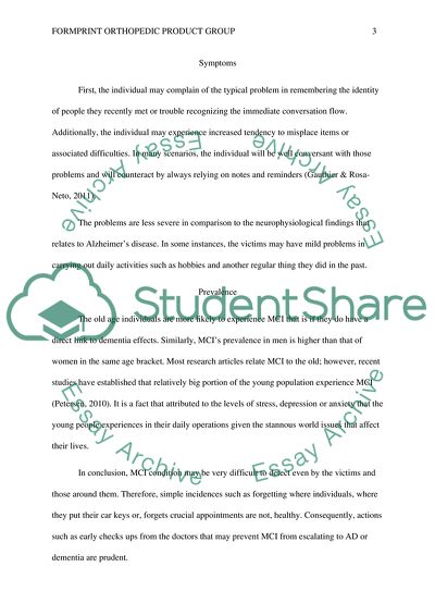 Discuss mild cognitive impairment. Including the pathophysiology, symptoms, and prevelance