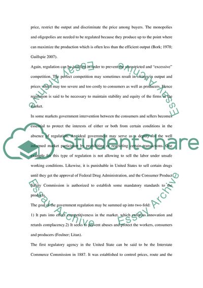 Introductory Economics and Finance: Why Governments Regulate Firms and Markets