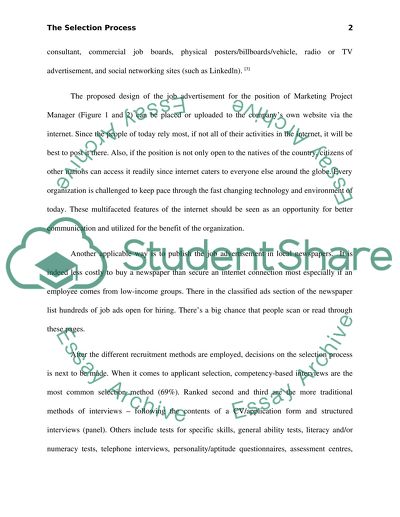 The selection process